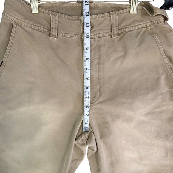 Free People We The Free Cleo Washed Chino Pants Business Boho Dark Khaki Women 6 - Picture 7 of 8